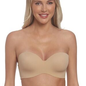 Dominique Bella Seamless Strapless Bra, Mocha, 38C